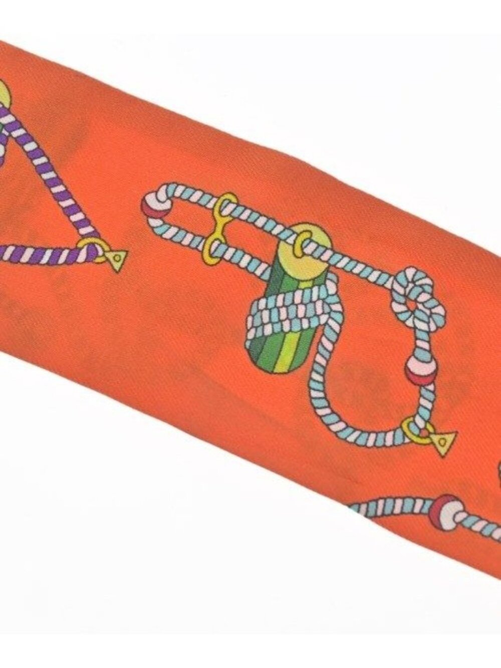 Hermes Bandana Scarf Orange - Picture 6 of 7